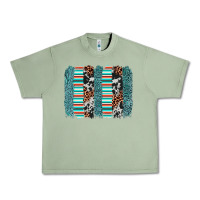 Oil Green serape leopard cowhide  brushstroke Urban Heavy Tee - AdoDesignShop