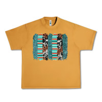 Peanut Butter serape leopard cowhide  brushstroke Urban Heavy Tee - AdoDesignShop