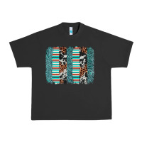 Pigment Black serape leopard cowhide  brushstroke Urban Heavy Tee - AdoDesignShop