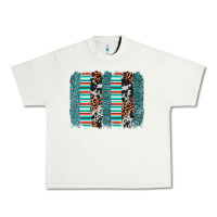 Pistachio serape leopard cowhide  brushstroke Urban Heavy Tee - AdoDesignShop
