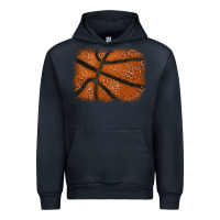 Navy Basketball leopard glitter background Urban Hoodie - HowdyJamesFarm