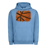 Pigment Pebble Blue Basketball leopard glitter background Urban Hoodie - HowdyJamesFarm