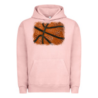 Pigment Salmon Basketball leopard glitter background Urban Hoodie - HowdyJamesFarm