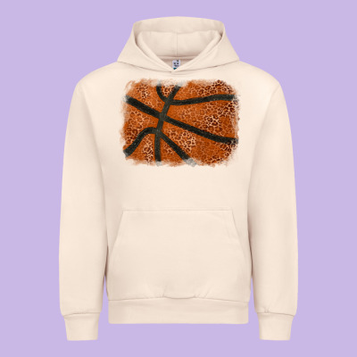 Basketball Leopard Glitter Background Urban Hoodie Designed By Howdyjamesfarm