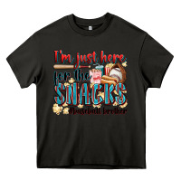 Asphalt i'm just here for the snacks #baseball brother Heavy Core Tee - Zillion Design Studio