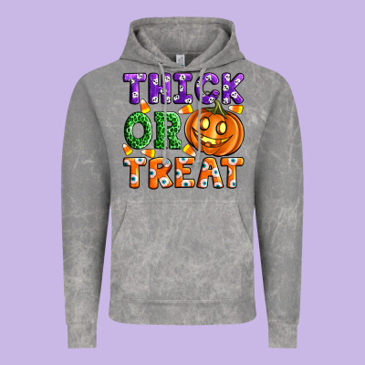 Thick Or Treat Vintage Hoodie Designed By Artiststas