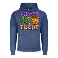 Vintage Denim Thick Or Treat Vintage Hoodie - Artiststas