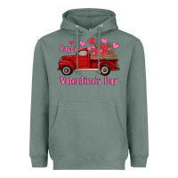 Sage happy valentine's day truck hearts Heavyweight Hoodie - RanaPortraitStore