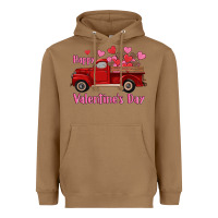 Toasted Coconut happy valentine's day truck hearts Heavyweight Hoodie - RanaPortraitStore