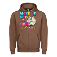 Chestnut wake me when the ball drops Zipper Hoodie - MaliasSmallBusiness