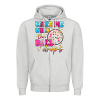 Dove Grey wake me when the ball drops Zipper Hoodie - MaliasSmallBusiness