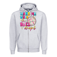 Heather Grey wake me when the ball drops Zipper Hoodie - MaliasSmallBusiness