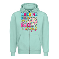 Seafoam wake me when the ball drops Zipper Hoodie - MaliasSmallBusiness