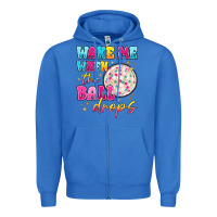True Royal wake me when the ball drops Zipper Hoodie - MaliasSmallBusiness