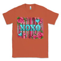 Copper xoxo valentines day leopard glitter brushstroke Classic Tee - Jasminsmagicworld