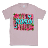 Lilac xoxo valentines day leopard glitter brushstroke Classic Tee - Jasminsmagicworld