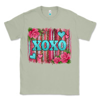 Matcha xoxo valentines day leopard glitter brushstroke Classic Tee - Jasminsmagicworld