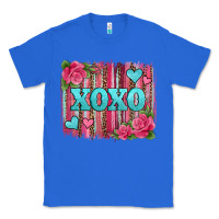True Royal xoxo valentines day leopard glitter brushstroke Classic Tee - Jasminsmagicworld