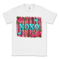 White xoxo valentines day leopard glitter brushstroke Classic Tee - Jasminsmagicworld