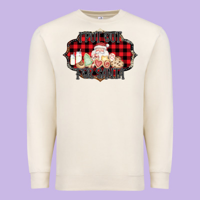 I Put Out For Santa Premium Sweatshirt Designed By Bettercallsaul