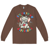 Chestnut it's ok to be different Long Sleeve Tee - MaliasSmallBusiness