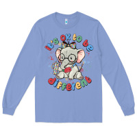 Colony Blue it's ok to be different Long Sleeve Tee - MaliasSmallBusiness