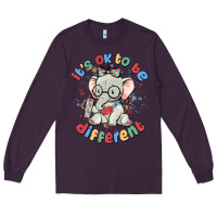 Plum it's ok to be different Long Sleeve Tee - MaliasSmallBusiness