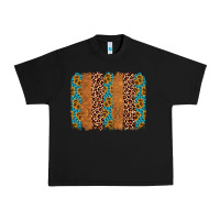 Black leopard gemstone brushstroke Urban Heavy Tee - AdoDesignShop