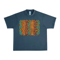 Midnight Navy leopard gemstone brushstroke Urban Heavy Tee - AdoDesignShop