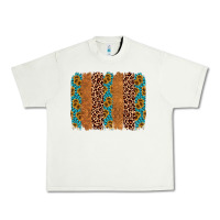 Pistachio leopard gemstone brushstroke Urban Heavy Tee - AdoDesignShop