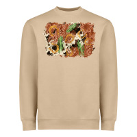 Mushroom horseshoe cowhide cactus background Heavyweight Sweatshirt - AdoDesignShop
