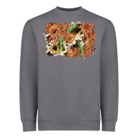Storm horseshoe cowhide cactus background Heavyweight Sweatshirt - AdoDesignShop