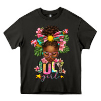 Asphalt july girl afro woman summer Heavy Core Tee - texasbilliewilder