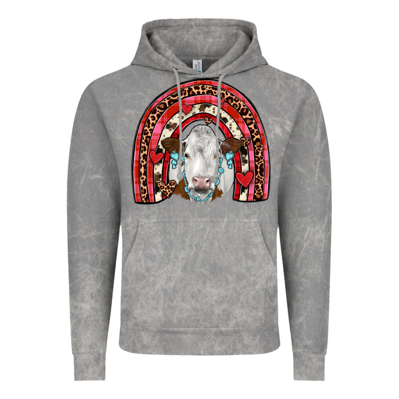 Valentines Simmental  Rainbow Vintage Hoodie by JahusDesignShop | Teevron