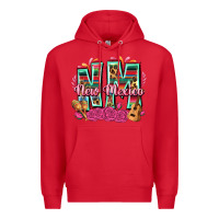 Red New Mexico Premium Hoodie - texasbilliewilder