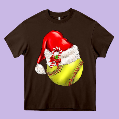 Christmas Sports Heavy Core Tee Designed By Barkaloodesign