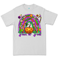 Dove Grey Trick or Treat Halloween Rainbow Premium Tee - texasbilliewilder