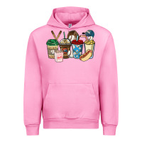 Fuchsia Pink Baseball coffee cups Urban Hoodie - HowdyJamesFarm