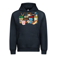 Navy Baseball coffee cups Urban Hoodie - HowdyJamesFarm