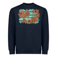 Navy wood leather background Heavyweight Sweatshirt - AdoDesignShop