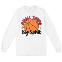 White small town big spirit Long Sleeve Tee - MaliasSmallBusiness