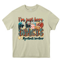 Mossy i'm just here for the snacks #american football br Heavy Core Tee - Zillion Design Studio