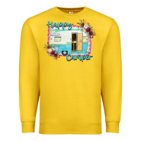 Lemon Happy Camper With Flowers Premium Sweatshirt - Bettercallsaul