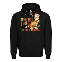 Black on the naughty list and i regret nothing Zipper Hoodie - MaliasSmallBusiness