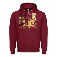 Burgundy on the naughty list and i regret nothing Zipper Hoodie - MaliasSmallBusiness
