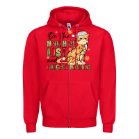 Red on the naughty list and i regret nothing Zipper Hoodie - MaliasSmallBusiness