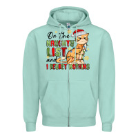 Seafoam on the naughty list and i regret nothing Zipper Hoodie - MaliasSmallBusiness