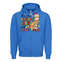 True Royal on the naughty list and i regret nothing Zipper Hoodie - MaliasSmallBusiness