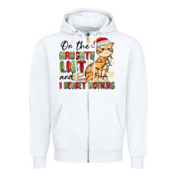 White on the naughty list and i regret nothing Zipper Hoodie - MaliasSmallBusiness