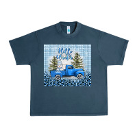 Midnight Navy hello winter snowman truck Urban Heavy Tee - AdoDesignShop